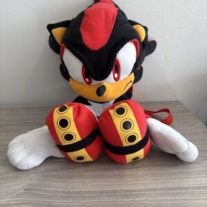 Plush Backpack - Sonic the Hedgehog - Shadow 17" Toy Doll Bag NWT Collectible